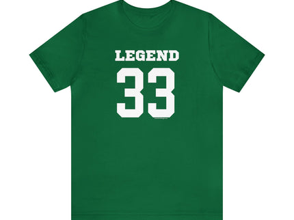 legend 33 - Soft Unisex Jersey Short Sleeve Tee