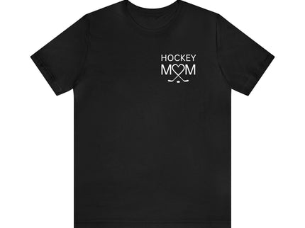 Hockey Mom Heart and Sticks - Soft Comfortable Jersey Short Sleeve Tee