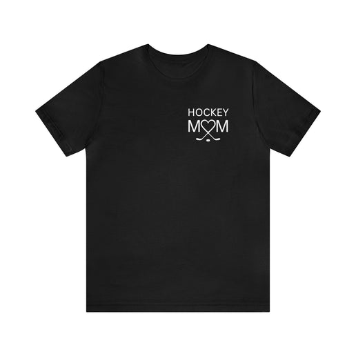 Hockey Mom Heart and Sticks - Soft Comfortable Jersey Short Sleeve Tee