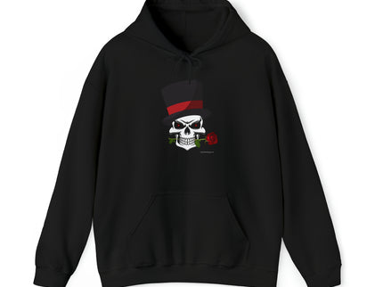 Skull Top Hat Rose - Unisex Heavy Blend™ Hooded Sweatshirt