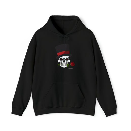 Skull Top Hat Rose - Unisex Heavy Blend™ Hooded Sweatshirt