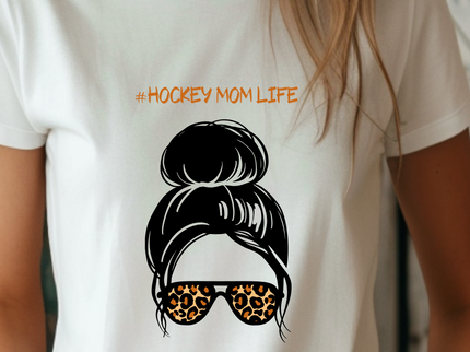 #HockeyMomLife - Soft Comfortable Jersey Short Sleeve Tee