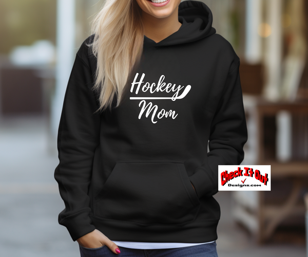 Hockey mom zip up top hoodie