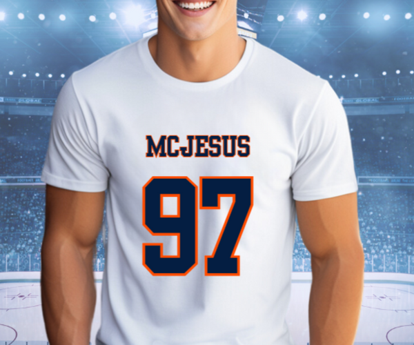 McJesus 97 - Soft Unisex Jersey Short Sleeve Tee – CheckItOutDesigns