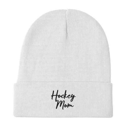 Hockey Mom Embroidered Beanie