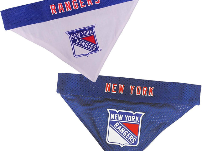 Pets First NHL New York Rangers Bandana for Dogs & Cats, Small/Medium. - Cute & Stylish Bandana! The Perfect Hockey Fan Scarf Bandana, Great for Birthdays Or Any Party!