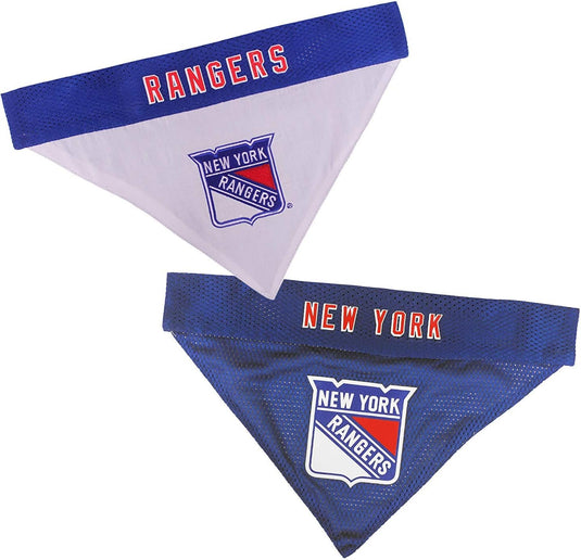 Pets First NHL New York Rangers Bandana for Dogs & Cats, Small/Medium. - Cute & Stylish Bandana! The Perfect Hockey Fan Scarf Bandana, Great for Birthdays Or Any Party!