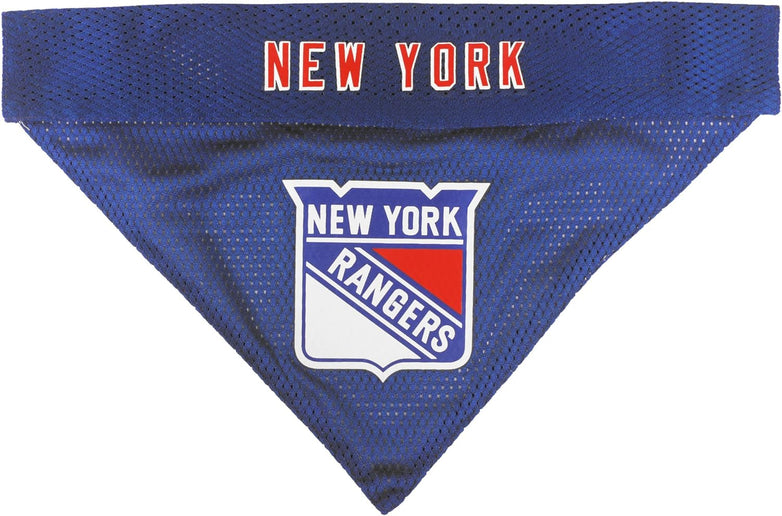 Pets First NHL New York Rangers Bandana for Dogs & Cats, Small/Medium. - Cute & Stylish Bandana! The Perfect Hockey Fan Scarf Bandana, Great for Birthdays Or Any Party!